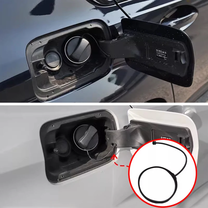 Línea de cubierta de tanque de tapa de combustible de coche para BMW F01 F10 F15 F20 F25 F30 F34 E46 E60 E70 E84 E90 gasolina diésel 16117222391 16117193372
