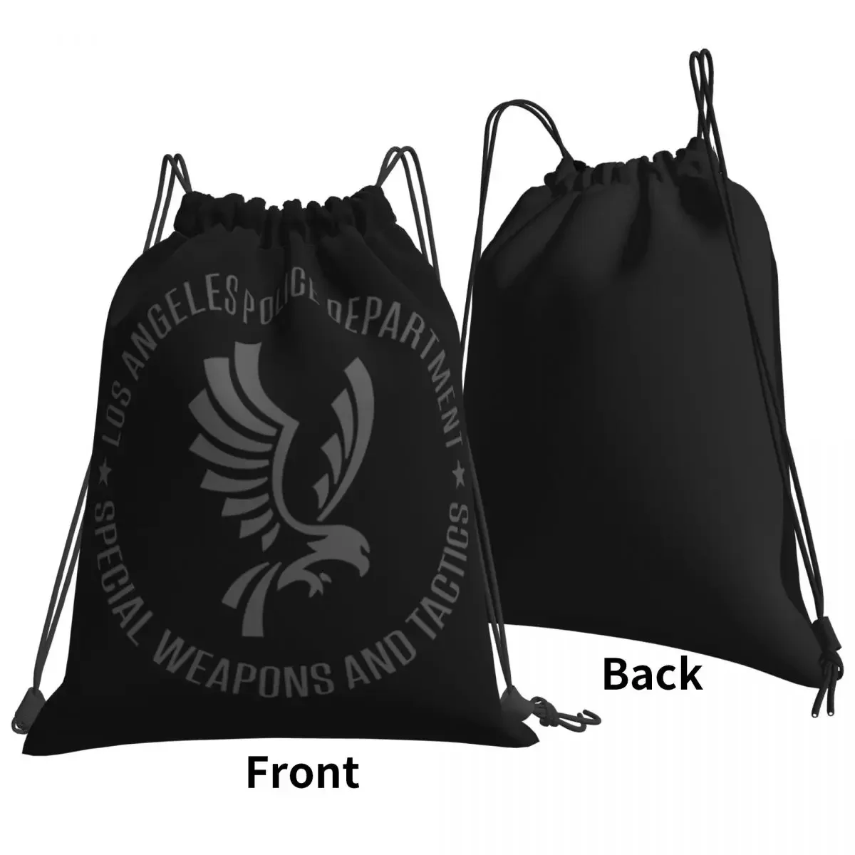 Vintage Lapd Swat Tv Series S.W.A.T. Inspired Los Angeles Police Dep Drawstring Bags Gym Bag Hot Shopping Bag