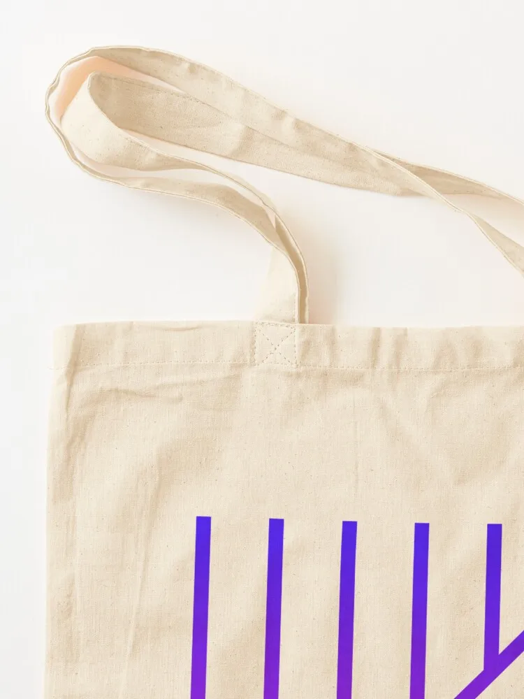 حقيبة حمل مخططة باللونين الأزرق والأرجواني، أكياس تسوق قابلة لإعادة الاستخدام، حقائب قابلة لإعادة الاستخدام، حقيبة حمل صديقة للبيئة قابلة للطي #3