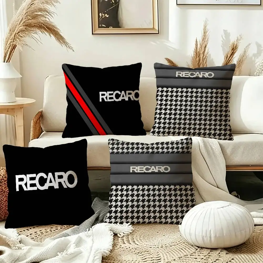 R-Recaro Logo Cushion Cover Pillowcase Upholstery Sofa Throw Pillow Home Decor Pillowcas