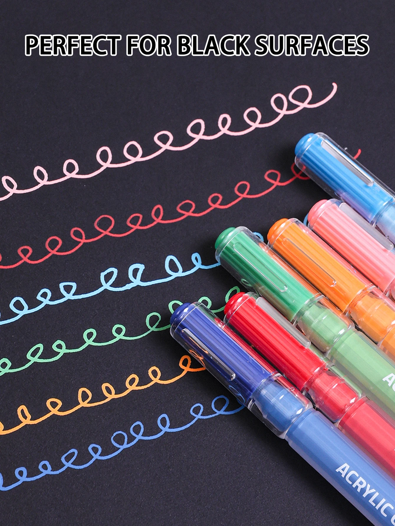 Languo 144/90/72/54/36 Farben Acryl-Malstift-Set Mehrfarbige Studenten-Handbuch-Stifte Zeichenmarker Schreibwaren ﻿ P650 – Detail 6