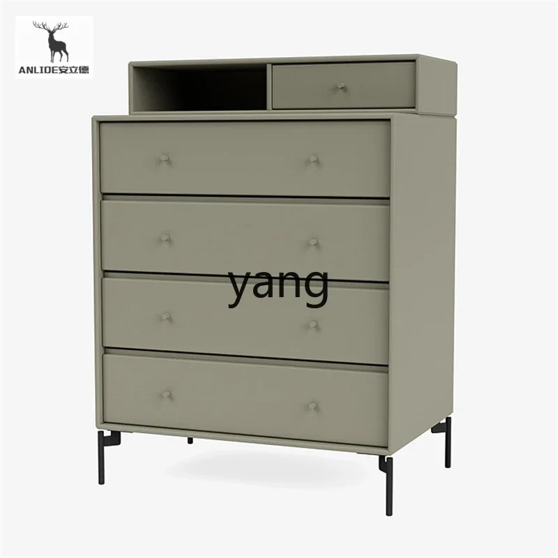 LH solid wood five-bucket six-chest cabinet bedroom living room storage cabinet drawer cabinet