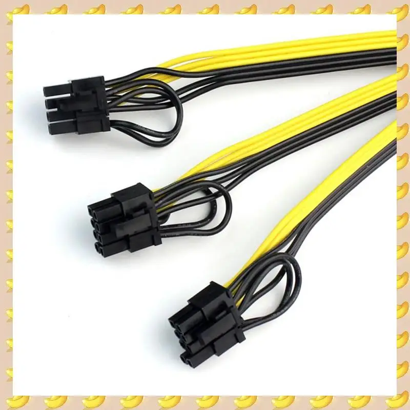 

A45U 10Pcs/Set 1 To 3 Power Supply Cable 8Pin Graphics Card Splitter Wire 12AWG+18AWG Power Cord