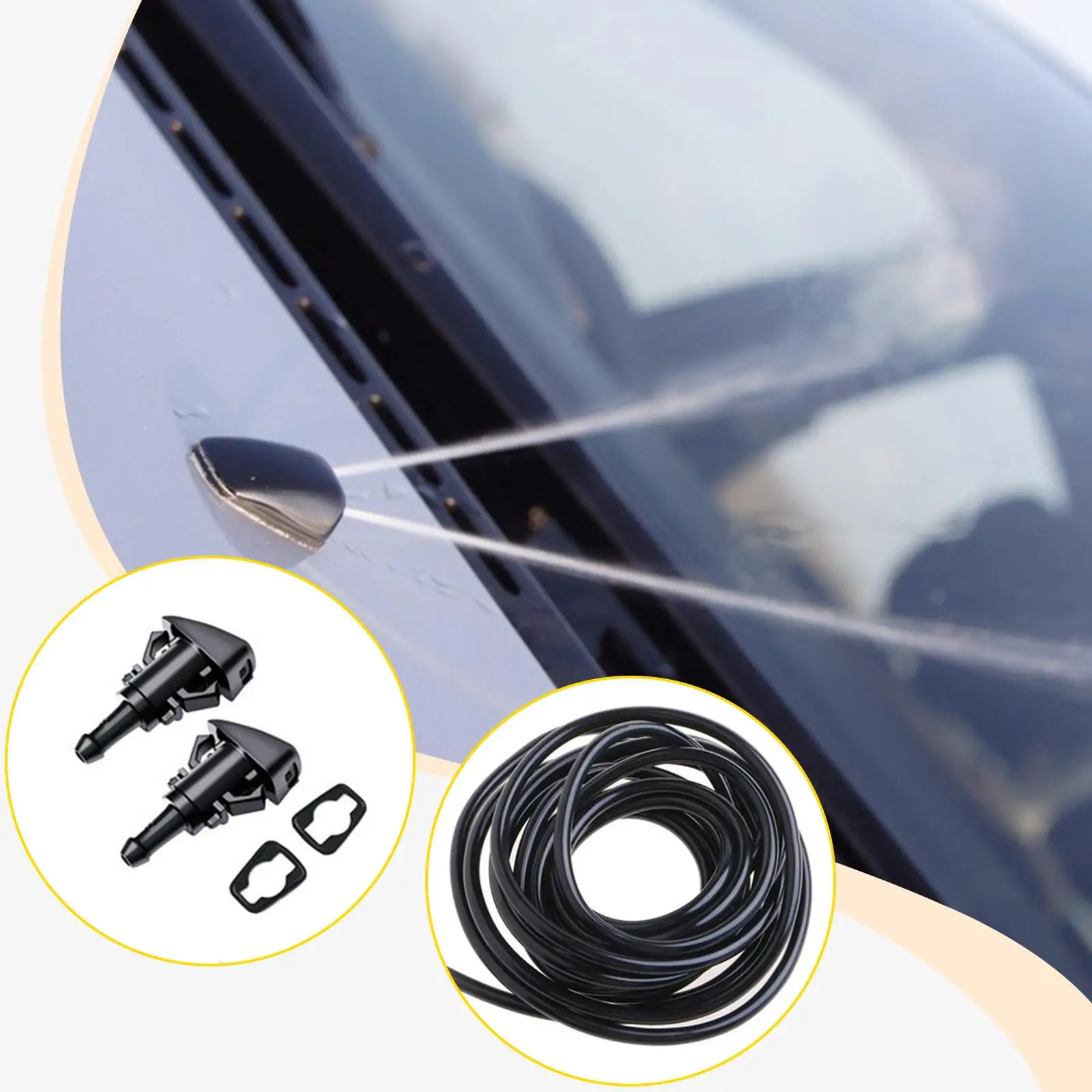 

Комплект шлангов омывателя лобового стекла, автозапчатый 5116079AA 5113049AA, форсунка омывателя