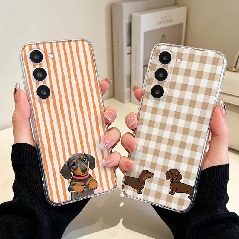 Striped Dog Design For Samsung Galaxy Note 20 10 M56 M54 M53 M33 M23 17 M15 M14 M04 M07 F07 Ultra Phone Case Cover