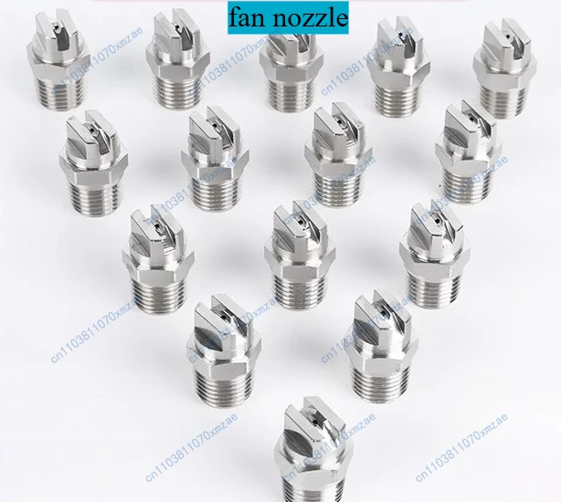 

10pcs 1/8" 1/4" Stainless Steel Male Thread High Pressure Atomizing Nozzle Industrial Fan-Shaped Spray Nozzle