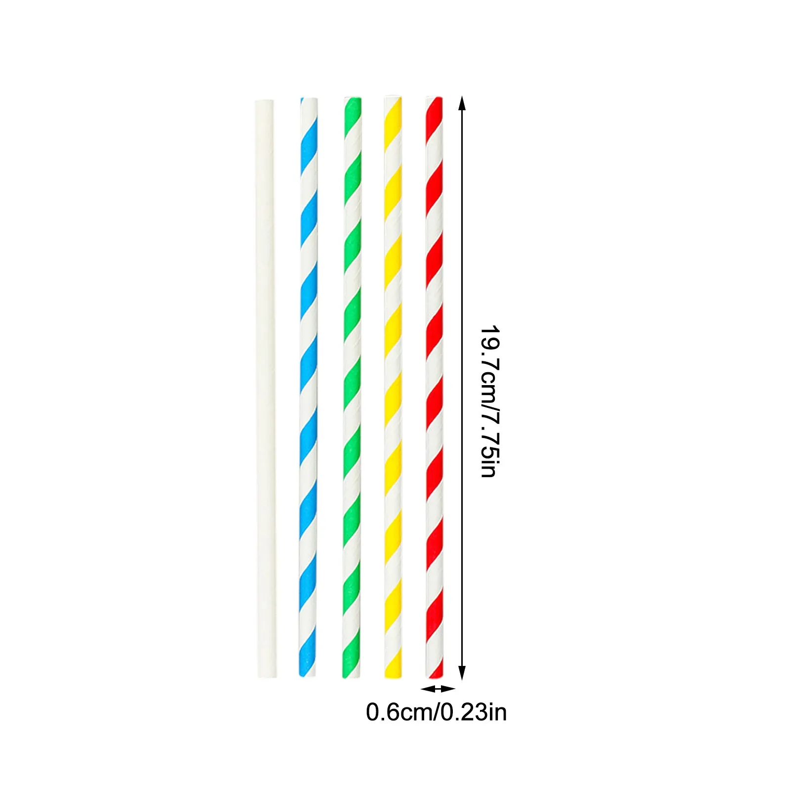 100pcs Environmentally Biodegradable Disposable Paper Straws Drinking Straws Wedding Birthday Party Favors Decoration Supplies