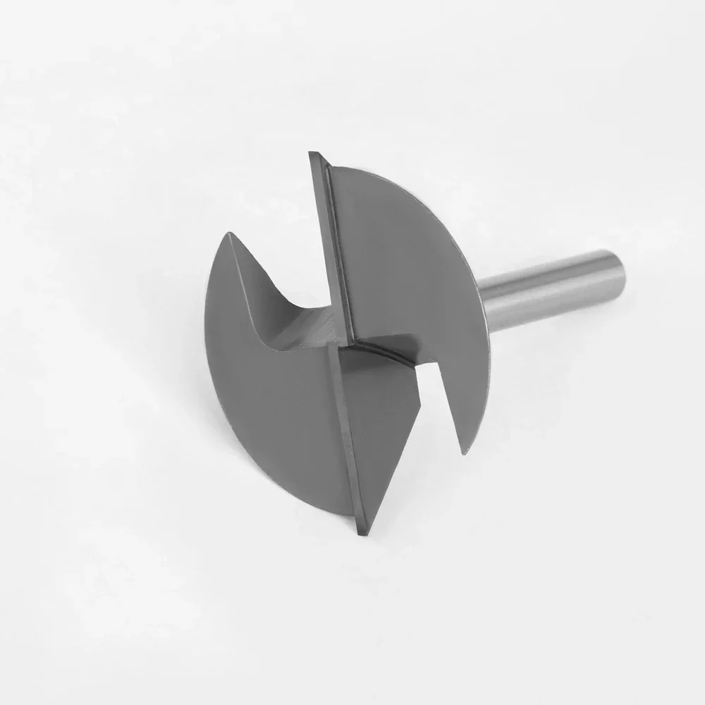 1pc 8mm Shank Woodworking Router Bit Dovetail Joint Bottom Cleaning Engraving Milling Cutter for Wood