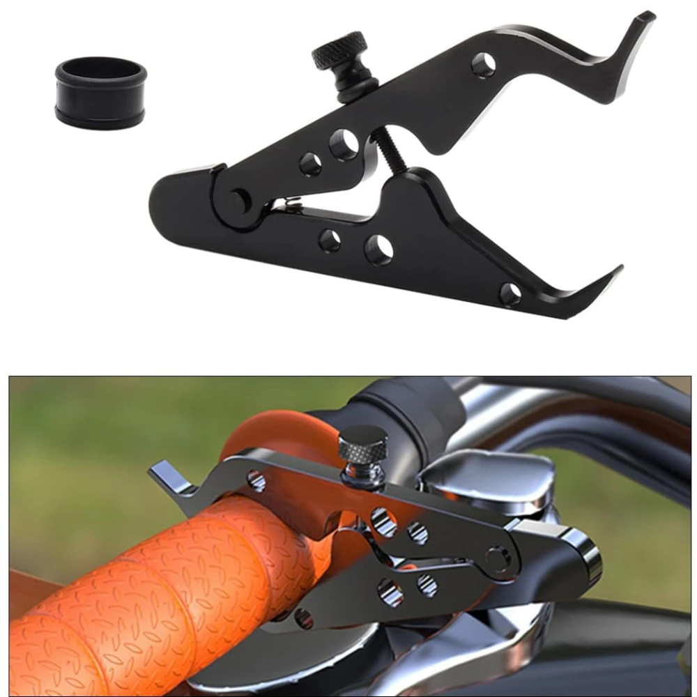 

Motorcycle Cruise Control Motorcycle Throttle Lock Durable Aluminum Throttle Assist Wrist/Hand Grip Lock Clamp with Silicone