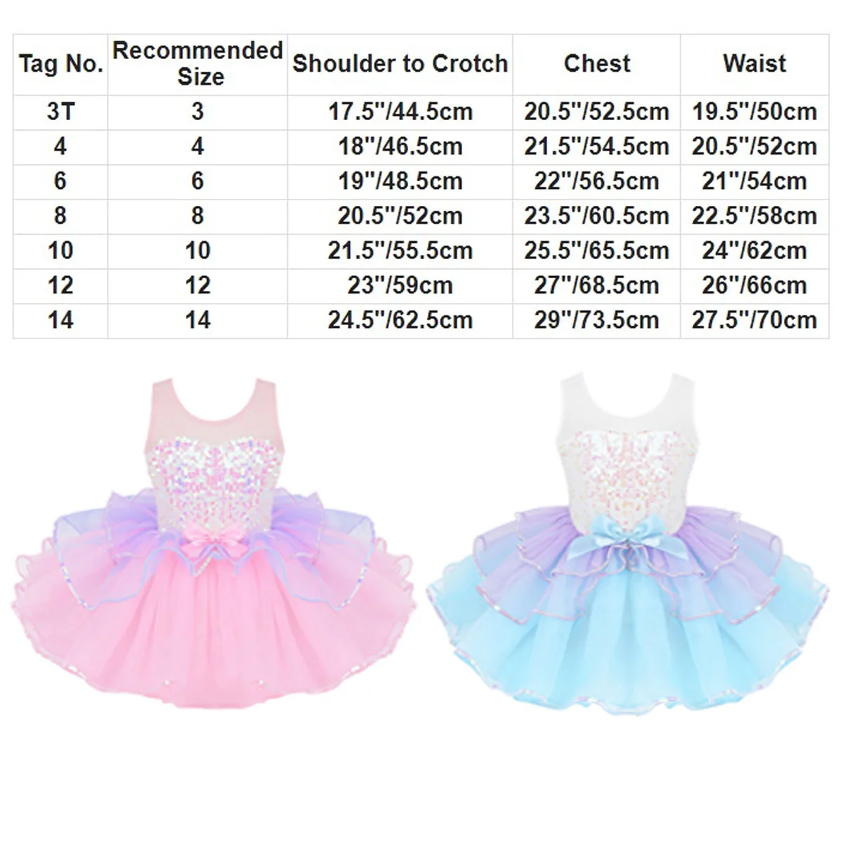 Child Sequins Ballet Tutu Dress Kids Girls Shiny Gymnastics Leotard Mesh Splice Bowknot Ballerina Dancewear Rave Party Outfit