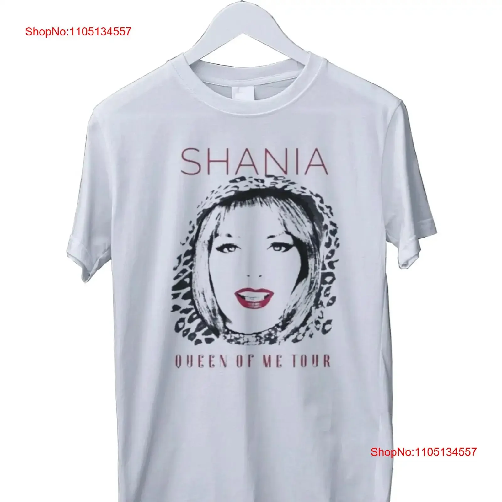 Shania Twain Tour 2023 Queen Of Me Dateback T Shirt S M L XL 2 3 4 vintage Washed Versatile homme Soft Casual fashion