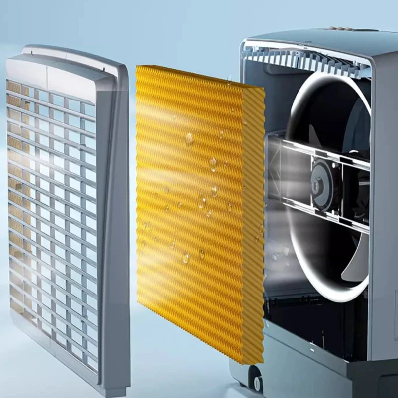 Outdoor Chiller Solar Rechargeable Commercial Mobile Refrigeration Air Conditioning Fan Factory Water Cooling Fan