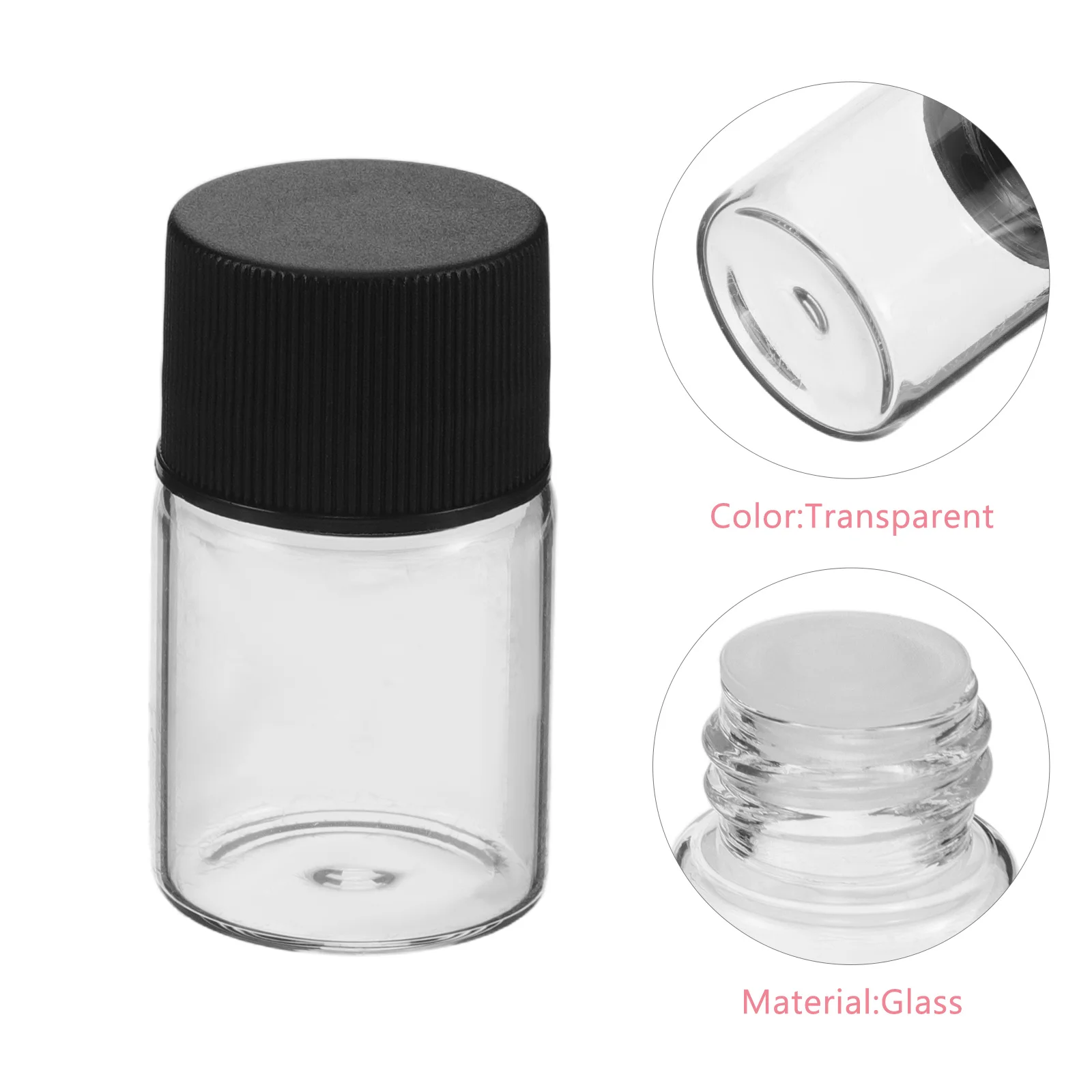 زجاجة زجاجية شفافة سعة 500 مل، حاوية تخزين مياه شفافة قابلة لإعادة الاستخدام ومضادة للتسرب وصديقة للبيئة، مثالية للمكتب المنزلي #3