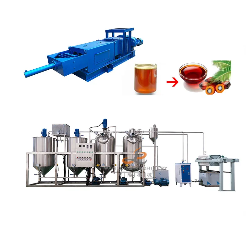 Oil Plant Refinery Edible Peanut Soybean Oil Refining Machine Palm Coconut Oils Refined