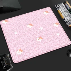 Kawaii pink Cat Mouse Pad Cartoon Art Keyboard Deskmats 40x45cm Students Gamer Non-slip Desktop Mice Mat PC Portable Mice Carpet