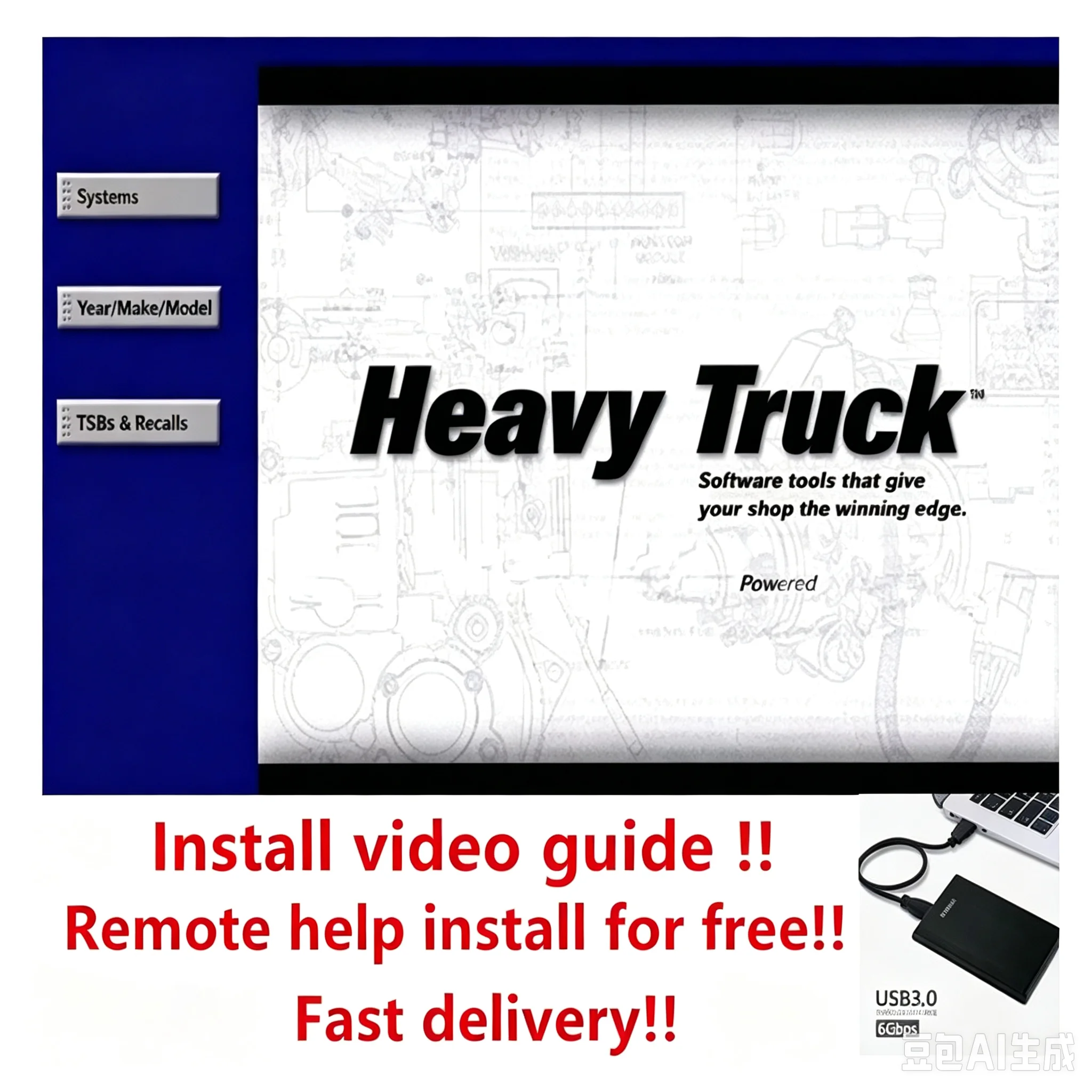 Newest Mit//Chell Heavy Truck Auto Repair Software Mit//Chell O/nd5 Heavy Truck Car Repair Information Service Manuals