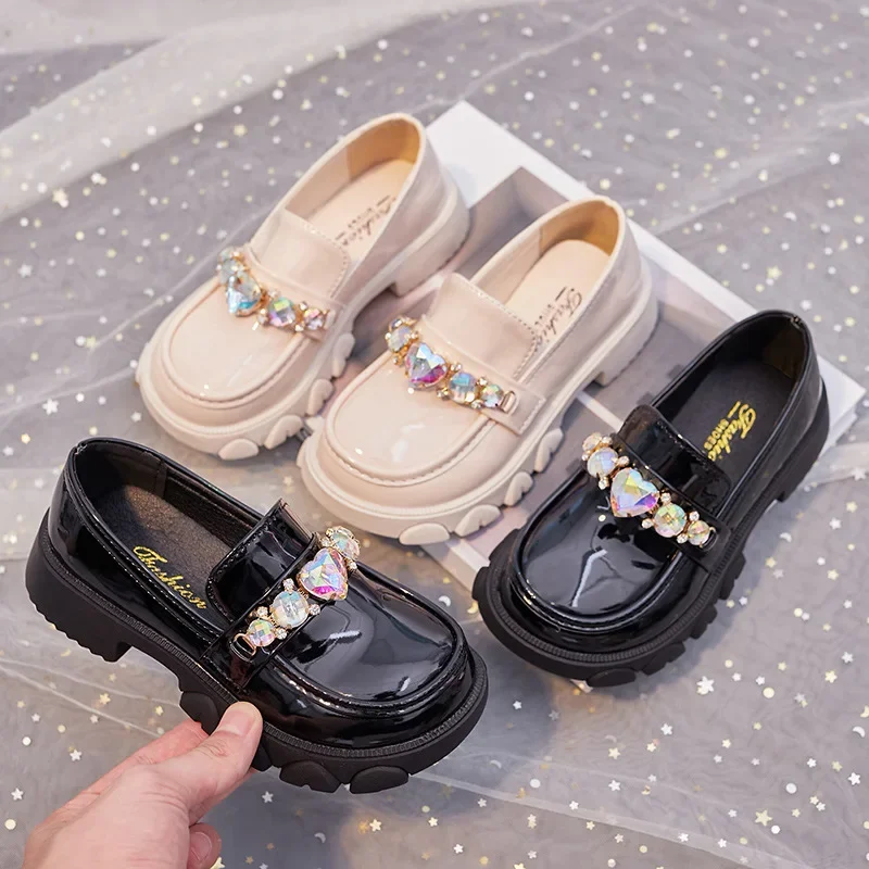 Zapatos Niña Platform Girl Leather Shoe 2024 Autumn Fashion Princess Soft Soled Lolita Kid Shoes Mary Jane Shoes flat loafer