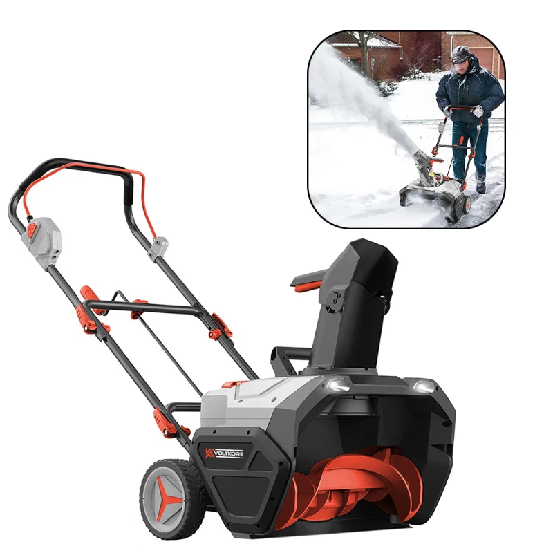 20V cordless snowblower bulk sale brushless 1000W high speed handy mini skid snow blower