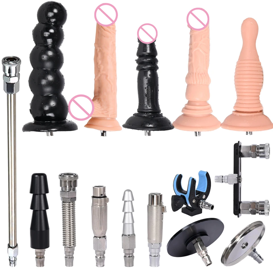 ROUGH BEAST Sex Machine Dildo Attachment for Vac-U-Lock Masturbation Machine Automatic Sex Toys Quick Plug Metal Accessories