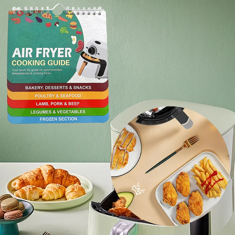 Air Fryer Magnetic Cooking Time and Temperature Guide