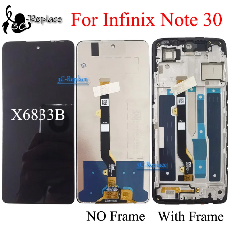 استبدال شاشة لمس LCD بحجم 6.78 بوصة لجهاز Infinix Note 30 X6833/X6833B – تقييم شامل ودليل عملي