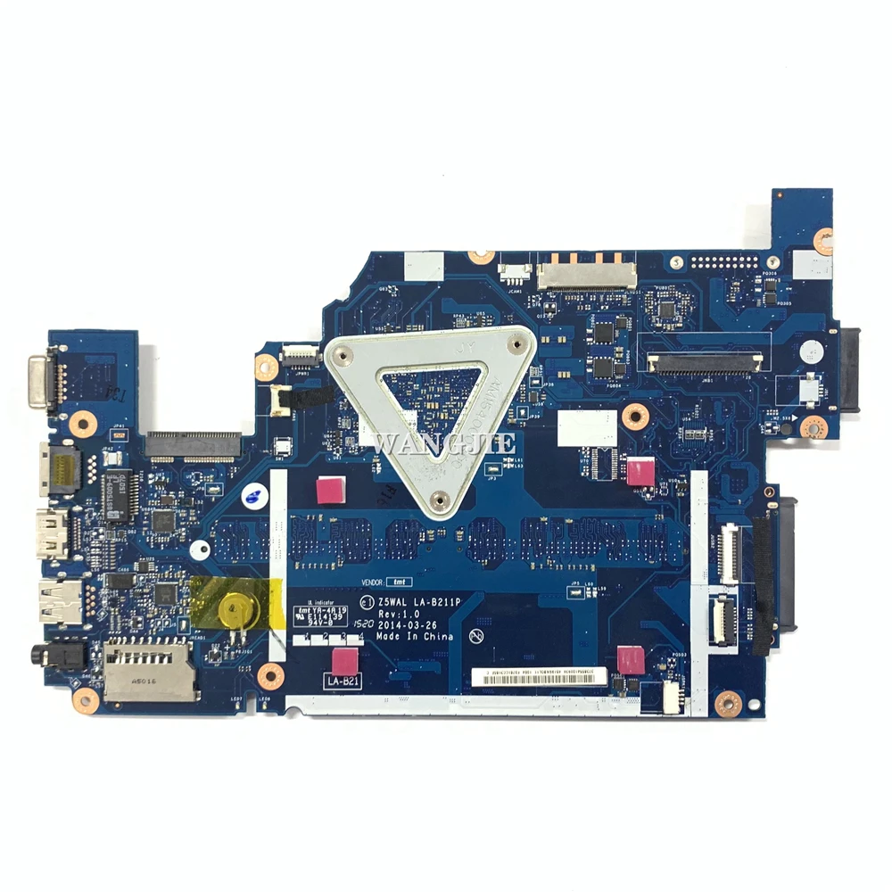 Placa base de ordenador portátil para ACER Aspire E5-511, placa base NBMNY11003, Z5WAL, LA-B211P NB.MNPK11.001, N3530, N2815, funciona al 100%