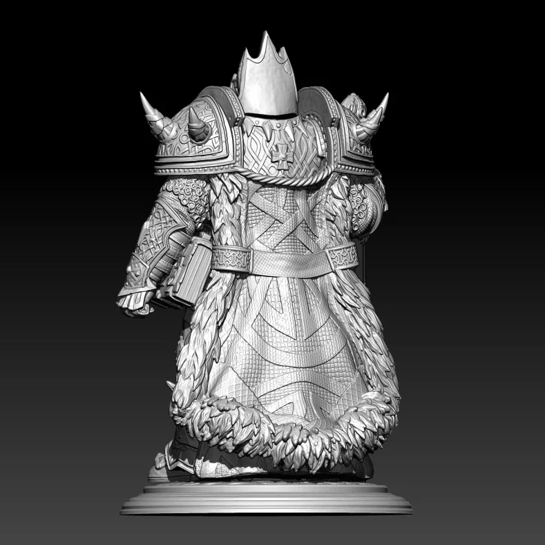 1/24 75mm 1/18 100mm Resin Figure King Warrior Unpainted Figure No Color RW-1015