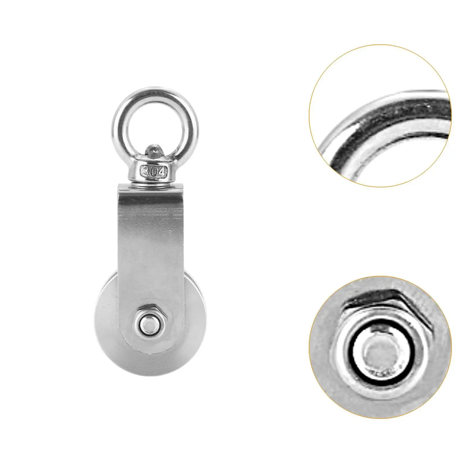 Pulley Block Fitness Equipment 360 Degree Rotation Cable Pulley for DIY Attachment Clothesline Gym Wire Rope Pulley System