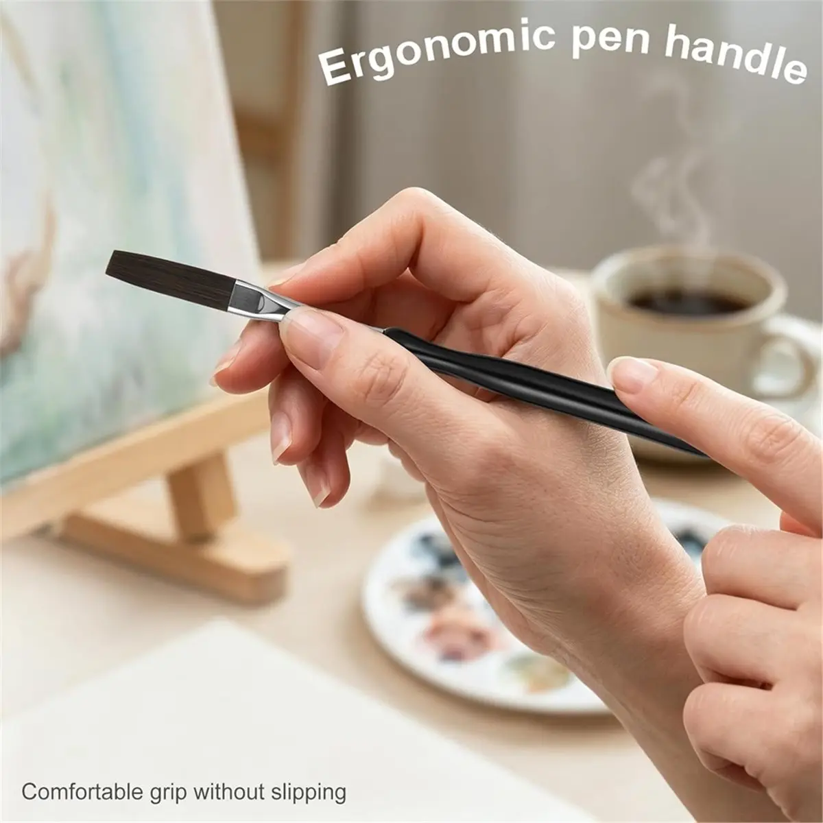 6 PCS Pinstriping Brush Kit, Fine Line Striping Paint Brushes,Paint Brushes Set for Acrylic, Watercolors