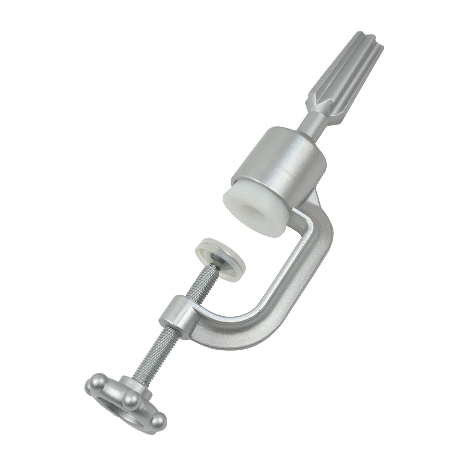 

1 Pc Wig Head Stand Adjustable Mannequin Training Head Wig Stand Silvery Metal Standard Holding Clamp ﻿