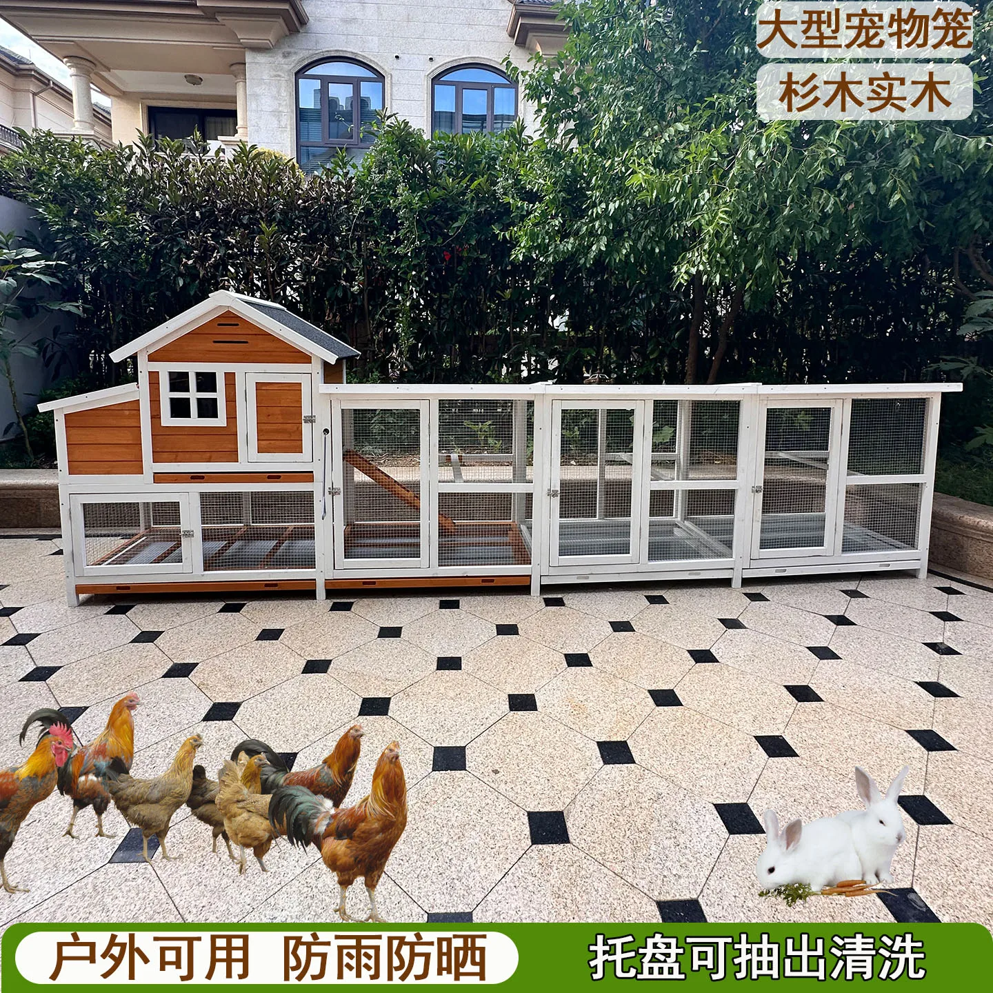 Outdoor chicken cage Household large chicken cage Chicken nest Pigeon cage Cat Bird Rabbit Kindergarten Pet