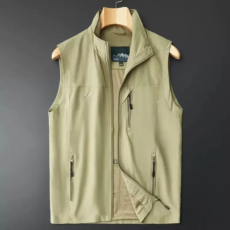 2023 Trendy New Tank Top Spring/Summer Thin Sleeveless Tank Shoulder Men's Casual Vest Coat