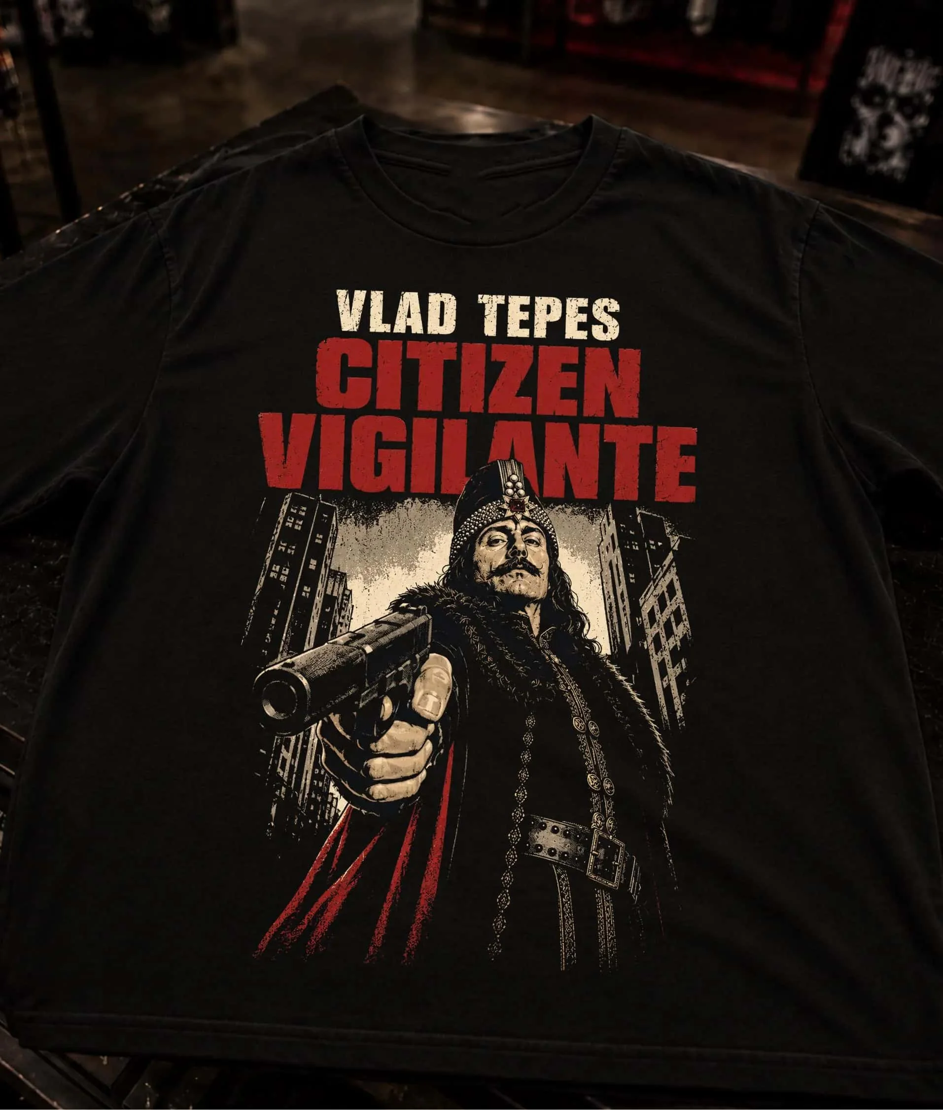 Image of Citizen Vigilante Shirt Filmplakat Grafik T-Shirt 2026 Sommer Neu Herren Damen Mode Baumwolle Oversized T-Shirt Streetwear Y2K