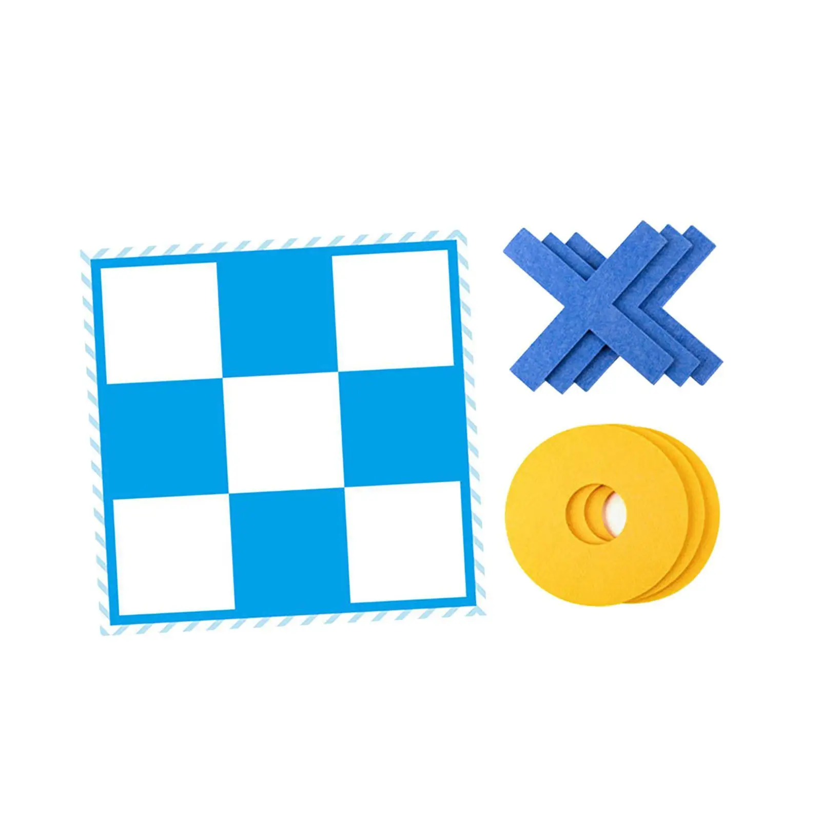 Felt Tic Tac Toe Chess Game for Kids Family Fun Outdoor Team Building Puzzle Educational Toy XO Nought Crosses Game