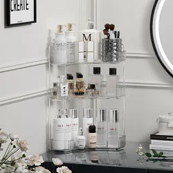Mensola portaoggetti ad angolo per bagno scaffale per trucco domestico Shampoo per la cura della pelle supporto da tavolo per rossetto scaffale da cucina per scrivania cosmetica