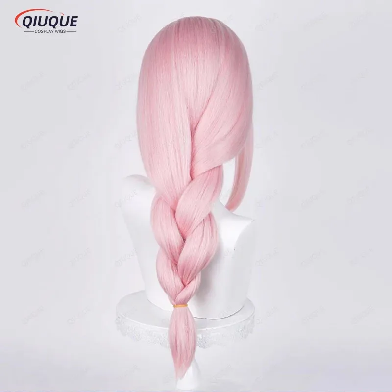

asdh8@Tsukishiro Yanagi Cosplay Wig Long Braided Pink Wig Anime Cosplay Wig Heat Resistant Synthetic Wigs + Wig CapCOSda@
