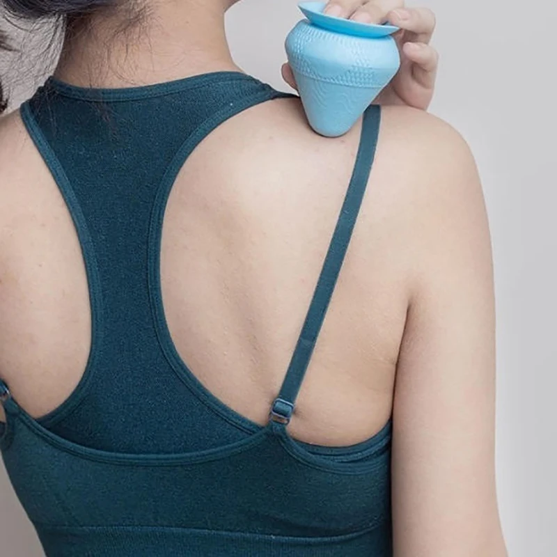 Adsorption Type Fascia Ball Massage Cone Plantar Lumbar Back Shoulder And Neck Whole Body Meridian Points Silicone Fascia Ball