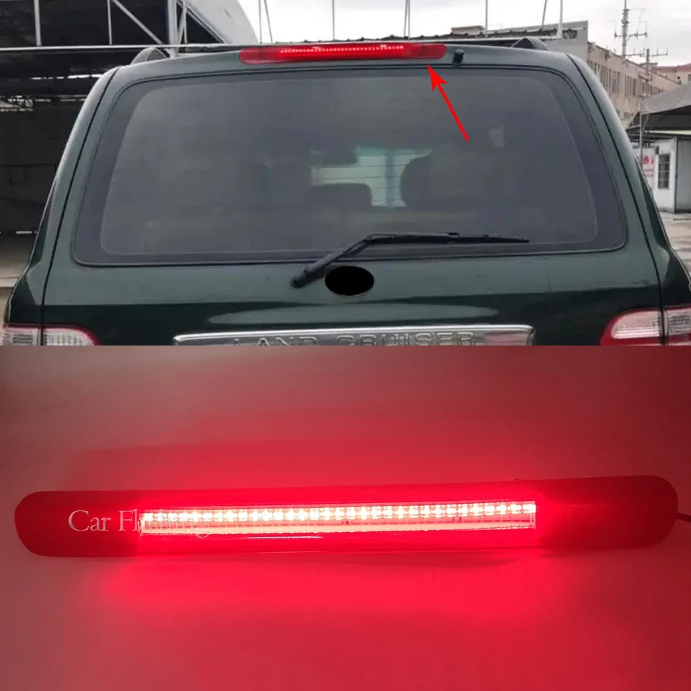 

1PCS LED Brake Light Stop Lamp Tail Light Red For Toyota Land Cruiser LC100 FJ100 4500 4700 LX470 1998 1999 2000-2007