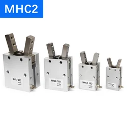 MHC2-10D MHC2-16D MHC2-20D MHC2-25D Angular Style Double Acting Air Gripper Standard Pneumatic Cylinder