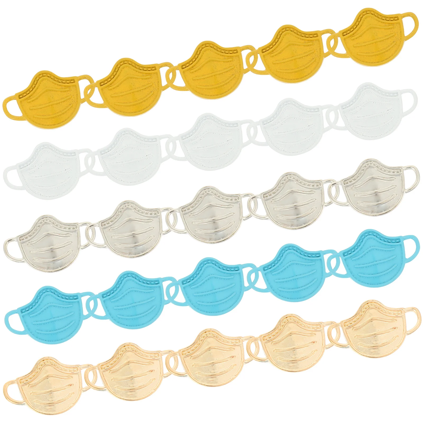 

50Pcs Alloy Charms Pendants Creative DIY Jewelry Accessories Mask Shaped Charms Fashion Pendant Pendant Charm DIY Jewelry Charm