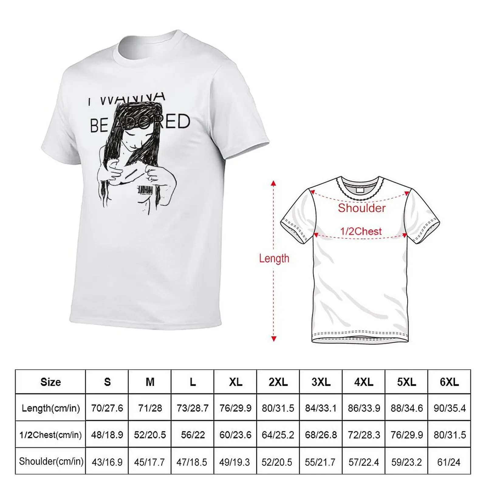 Skins I Wanna Be Adored Shirt T-Shirt Durable Work Wear T-Shirt