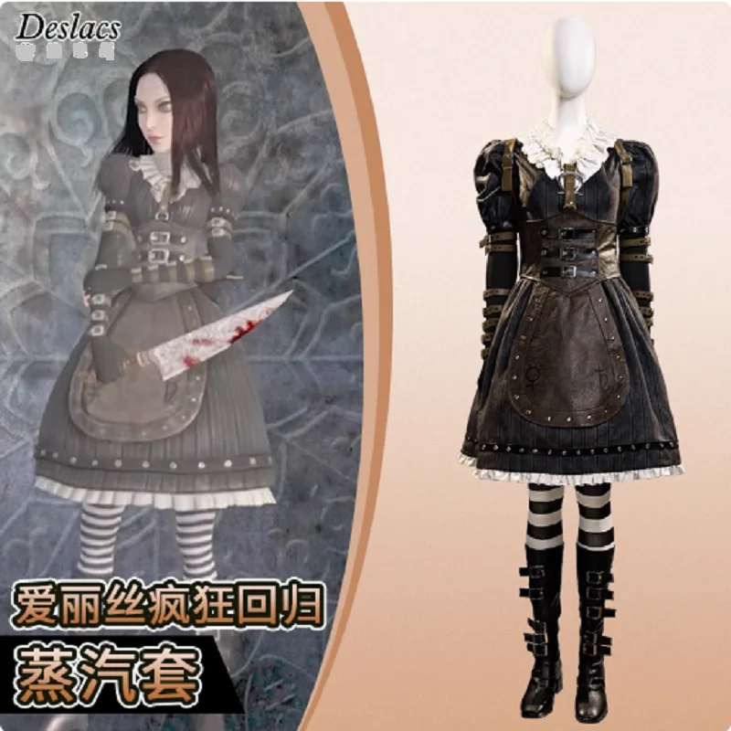 

Hot selling Crazy Returns Alice cosplay costume Madness Returns cosplay costume customization