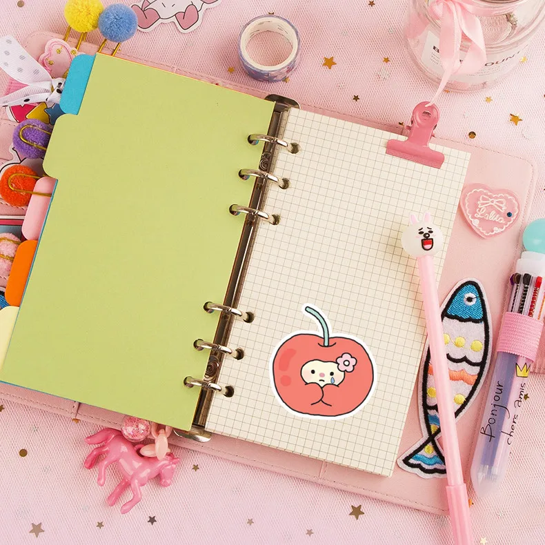 Autocollants de dessin animé doux et mignon, 40 pièces, décalcomanies sur le thème des fruits ours pour journaux, bouteilles d'eau, coque de téléphone, décor, enregistrement, magasin YourLife