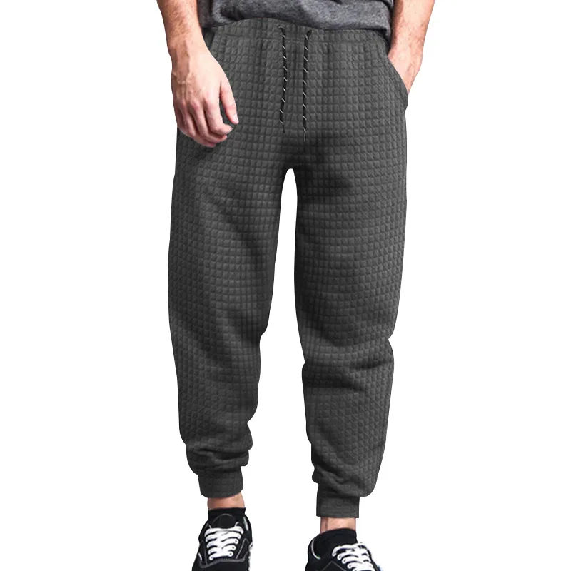 

2024 New High-quality Men's Pants Spring And Autumn Outdoor Sports Jacquard Heavy Casual Sweatpants Men's Clothing Active price