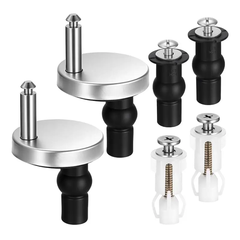 Toilet Seat Attachment From The Top - Stainless Steel Mounting Screws For Easy Installation