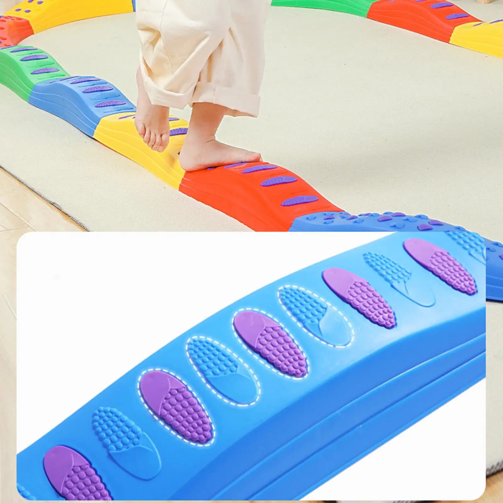 Kids Balance Beams Stepping Stone Game Multiple Obstacle Course for Kids