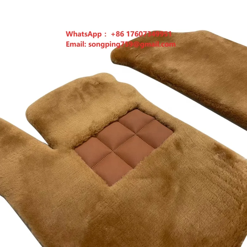 Genuine Sheepskin Floor Mats for Rolls Royce Wraith Phantom Coupe Dawn Drophead