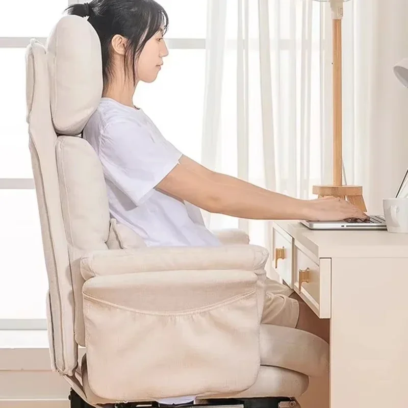 Recliner Rolling Office Chair Luxury Lounge Gaming Computer Office Chair Designer Armchair High Back Sillas De Oficina Furniture