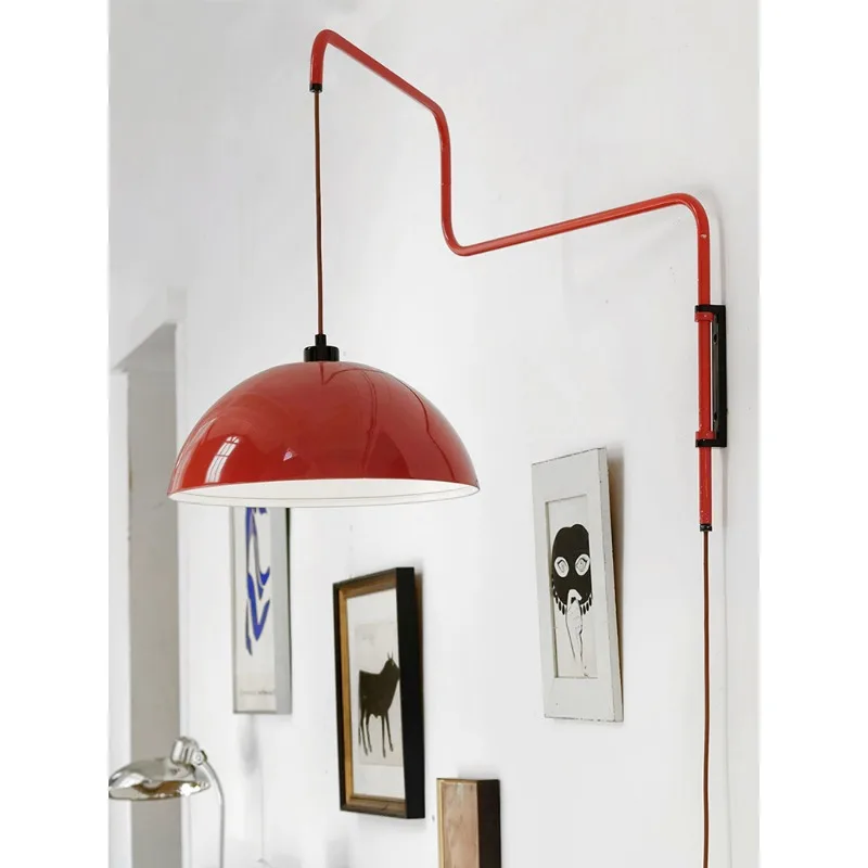 Nordic Creatieve Swing Arm Wandlamp Hoofdeinde Decor Keuken Opvouwbare Telescopische Hanglamp voor Woonkamer Slaapkamer Restaurant