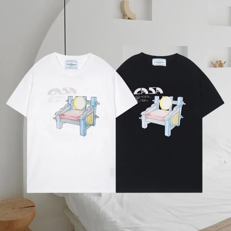 

Hot Selling Loose and Comfortable Cotton T-shirts Luxurious and Fashionable for Both Men and Women in Summer